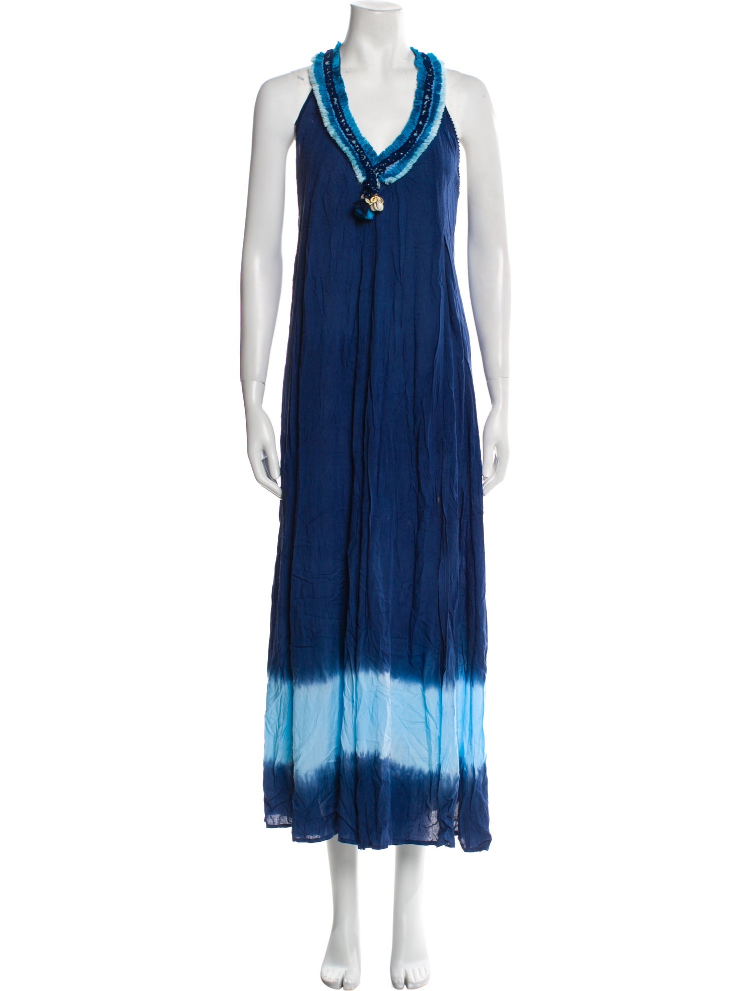 Poupette St Barth Tie-Dye Print Long Dress