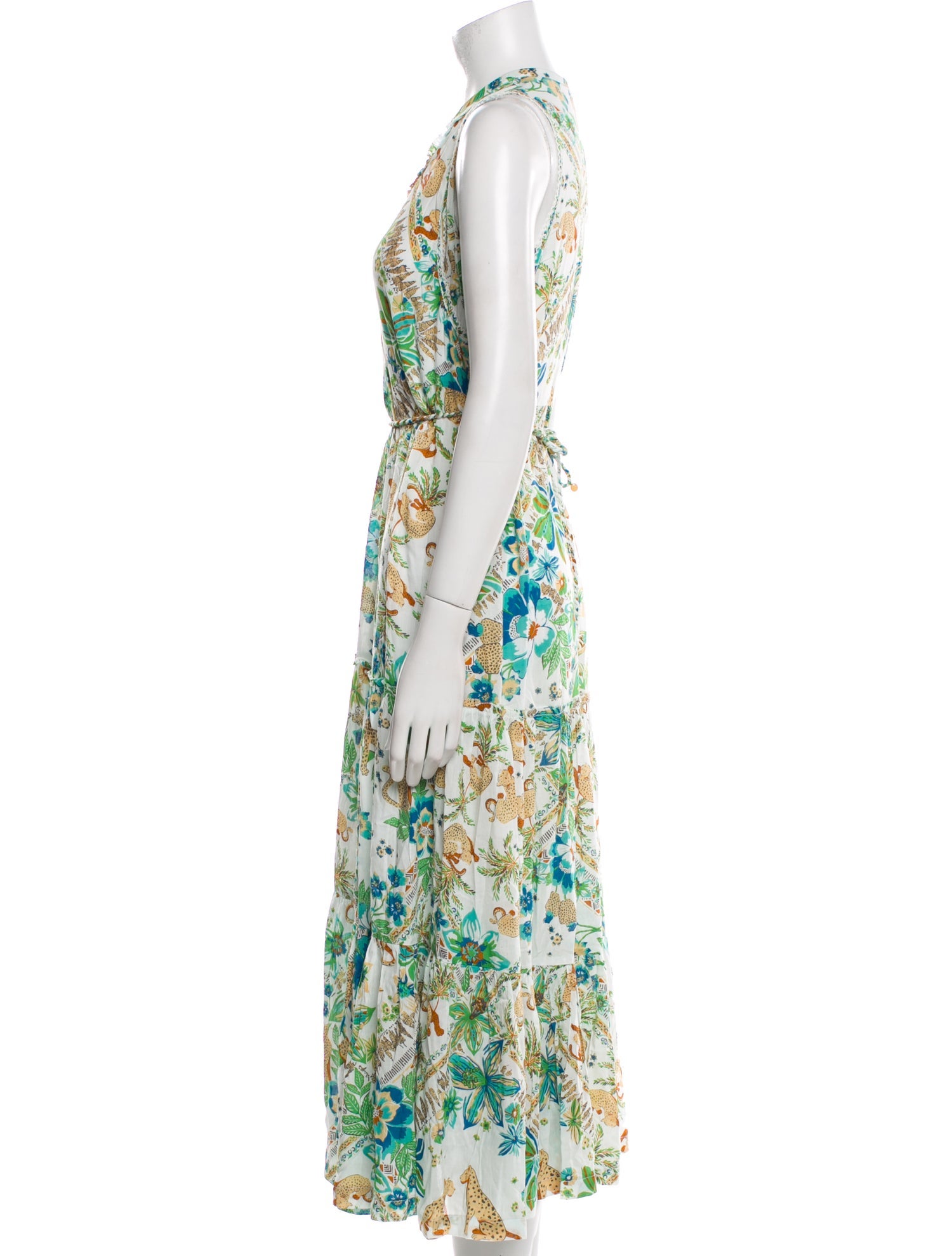 Poupette St Barth Floral Print Long Dress