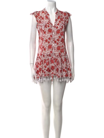 Poupette St Barth Floral Print Mini Dress