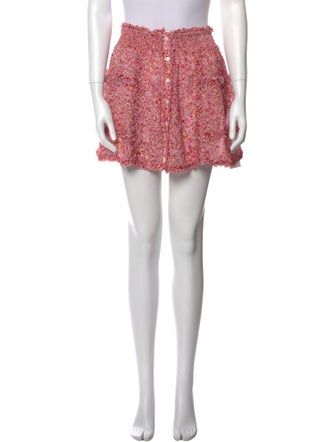 Poupette St Barth Floral Print Mini Skirt