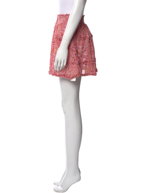 Poupette St Barth Floral Print Mini Skirt
