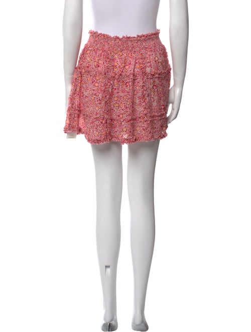 Poupette St Barth Floral Print Mini Skirt