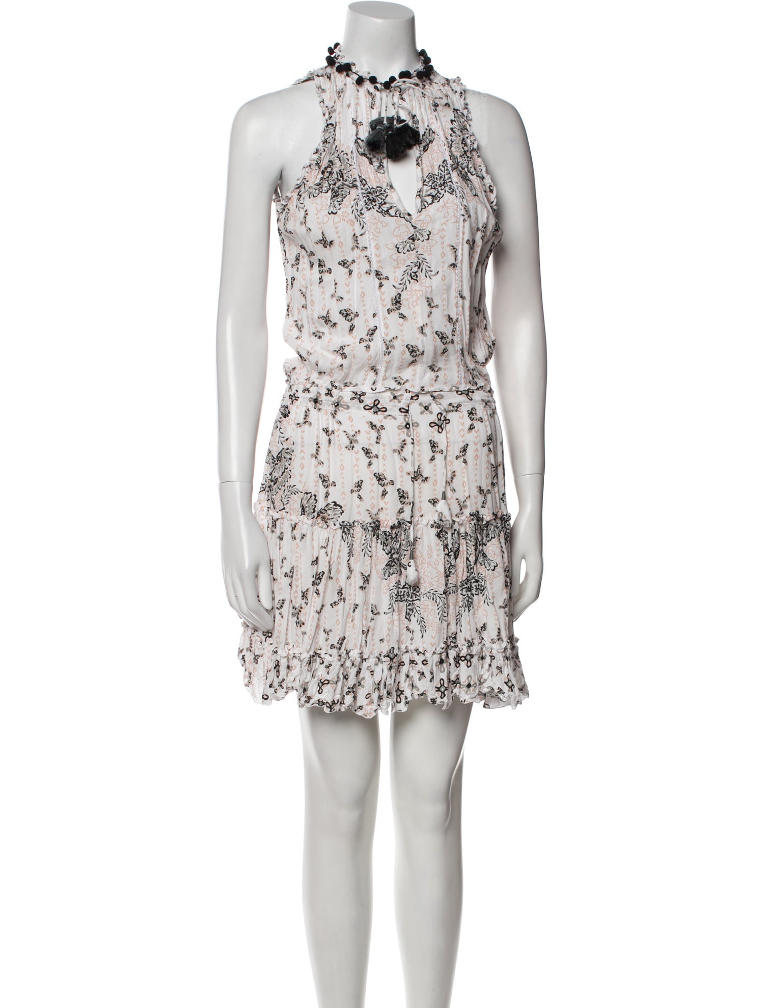 Poupette St Barth Floral Print Knee-Length Dress