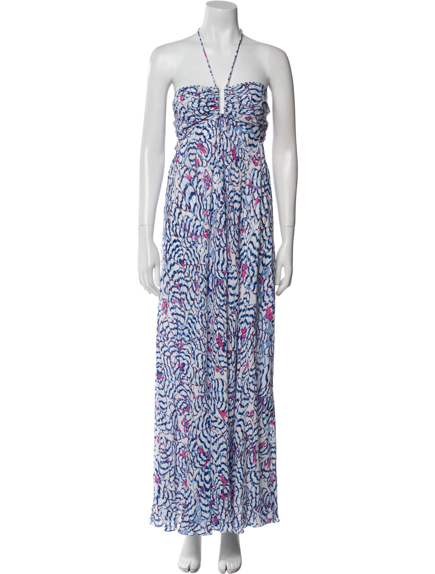 Poupette St Barth Printed Long Dress