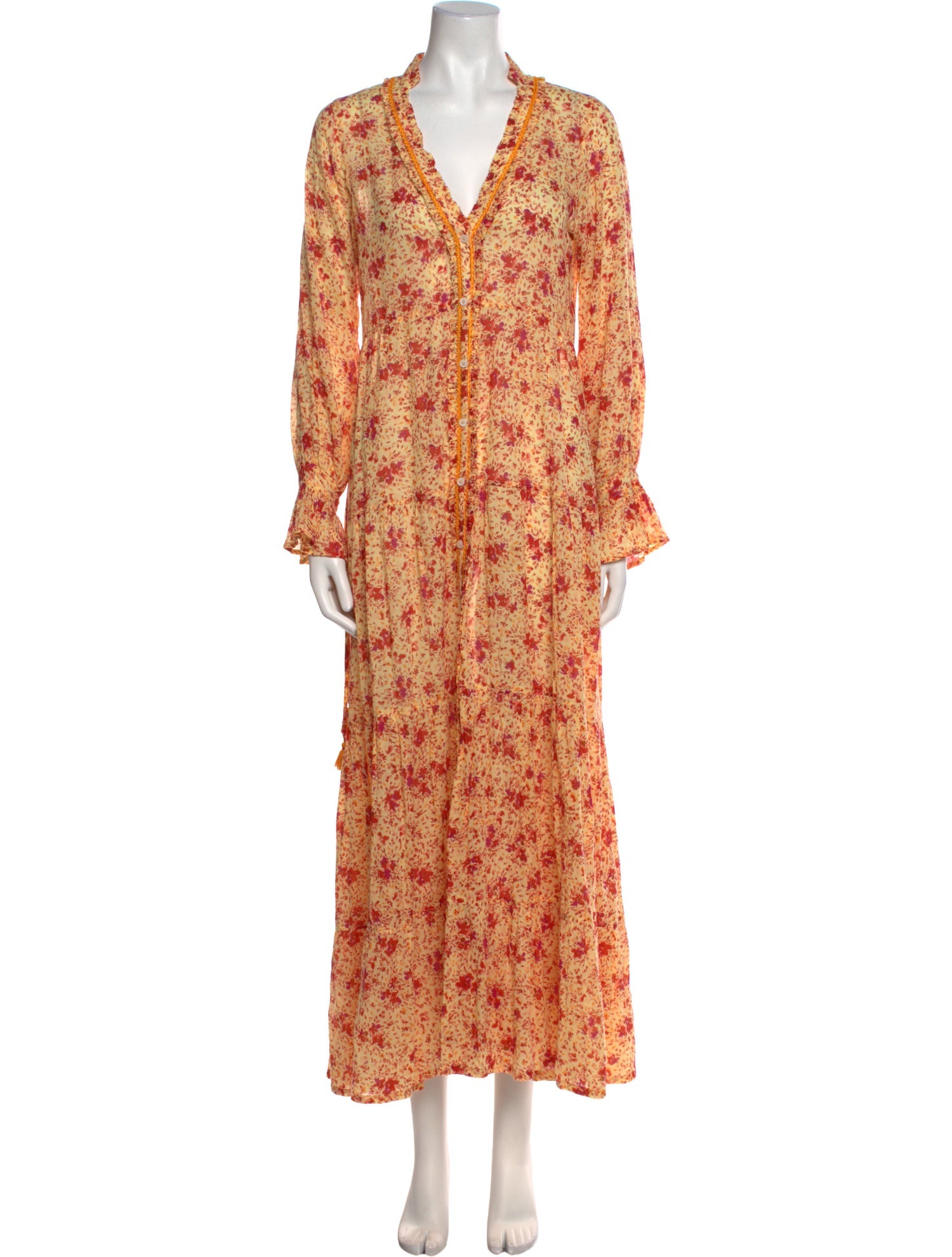 Poupette St Barth Floral Print Long Dress