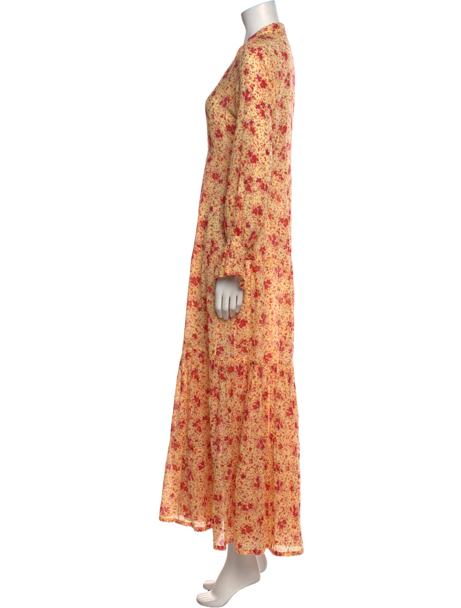 Poupette St Barth Floral Print Long Dress