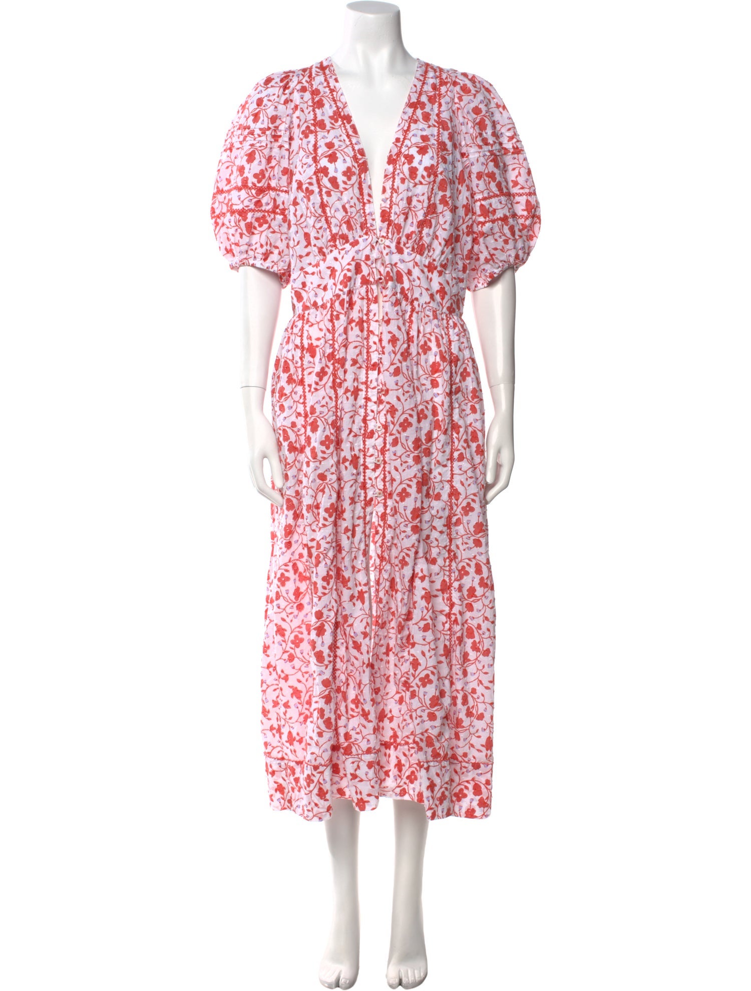 Poupette St Barth Floral Print Long Dress