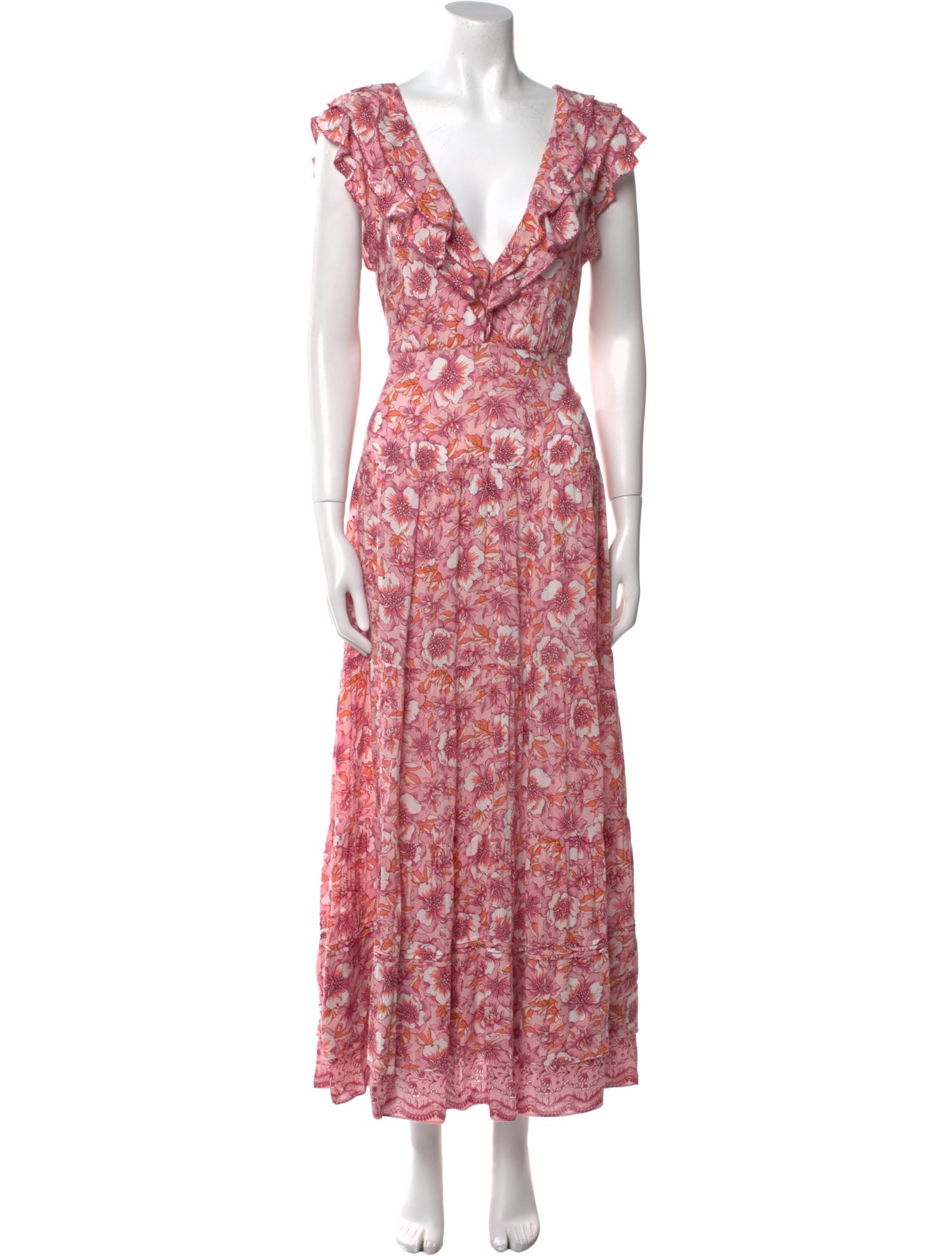 Poupette St Barth Floral Print Long Dress