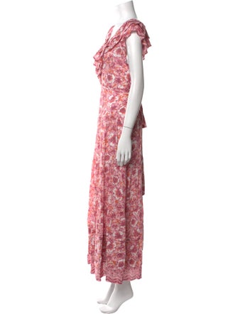 Poupette St Barth Floral Print Long Dress