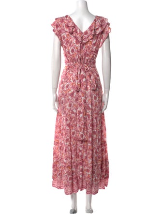 Poupette St Barth Floral Print Long Dress