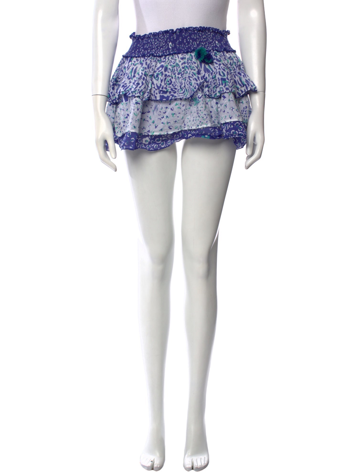Poupette St Barth Printed Mini Skirt