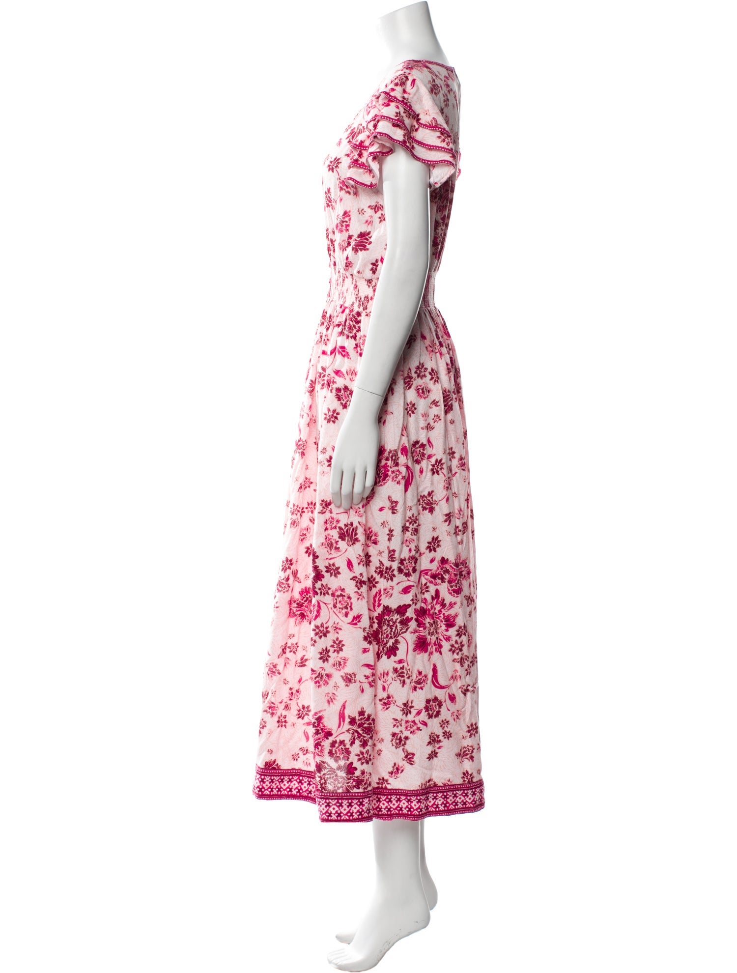 Poupette St Barth Floral Print Long Dress