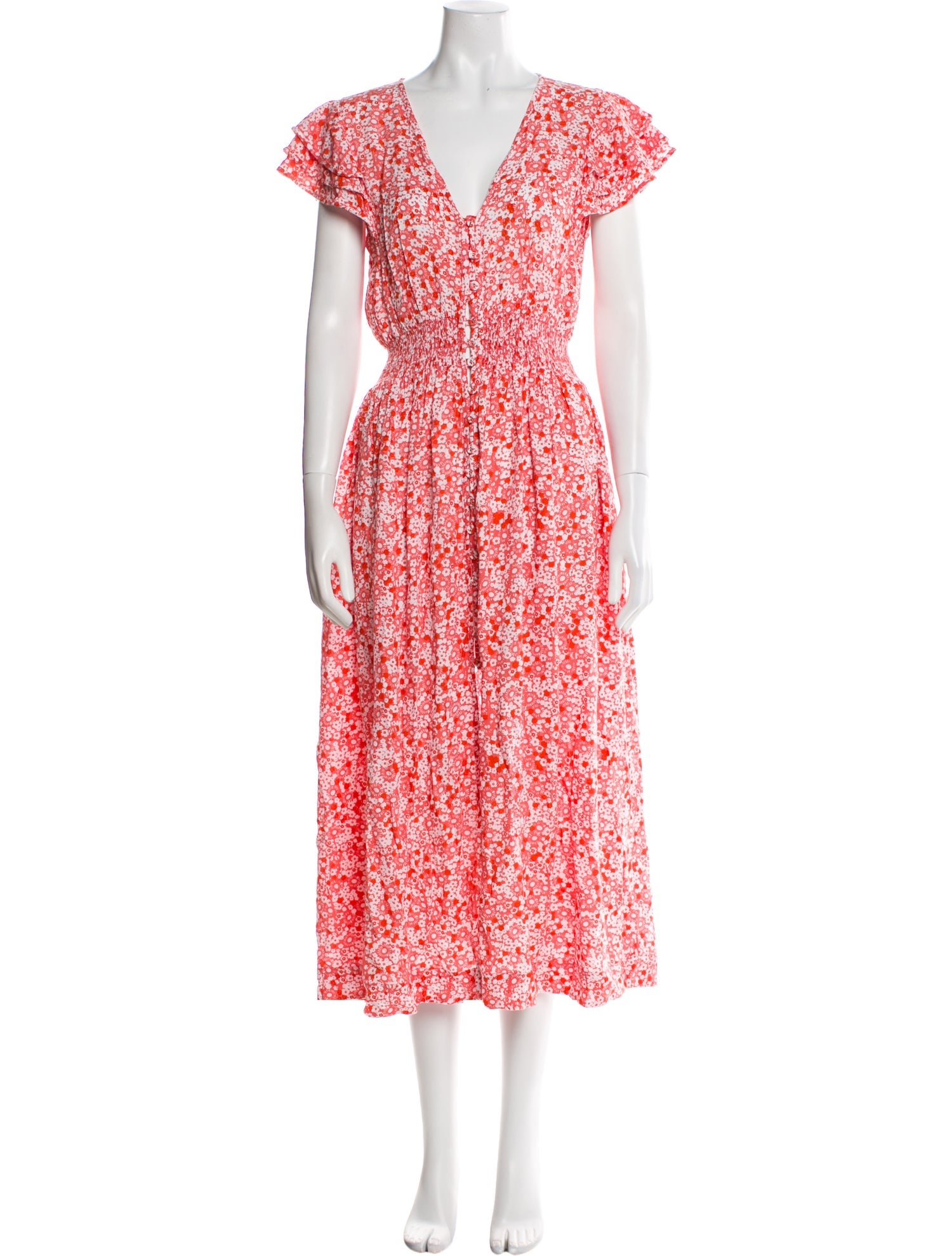 Poupette St Barth Floral Print Long Dress