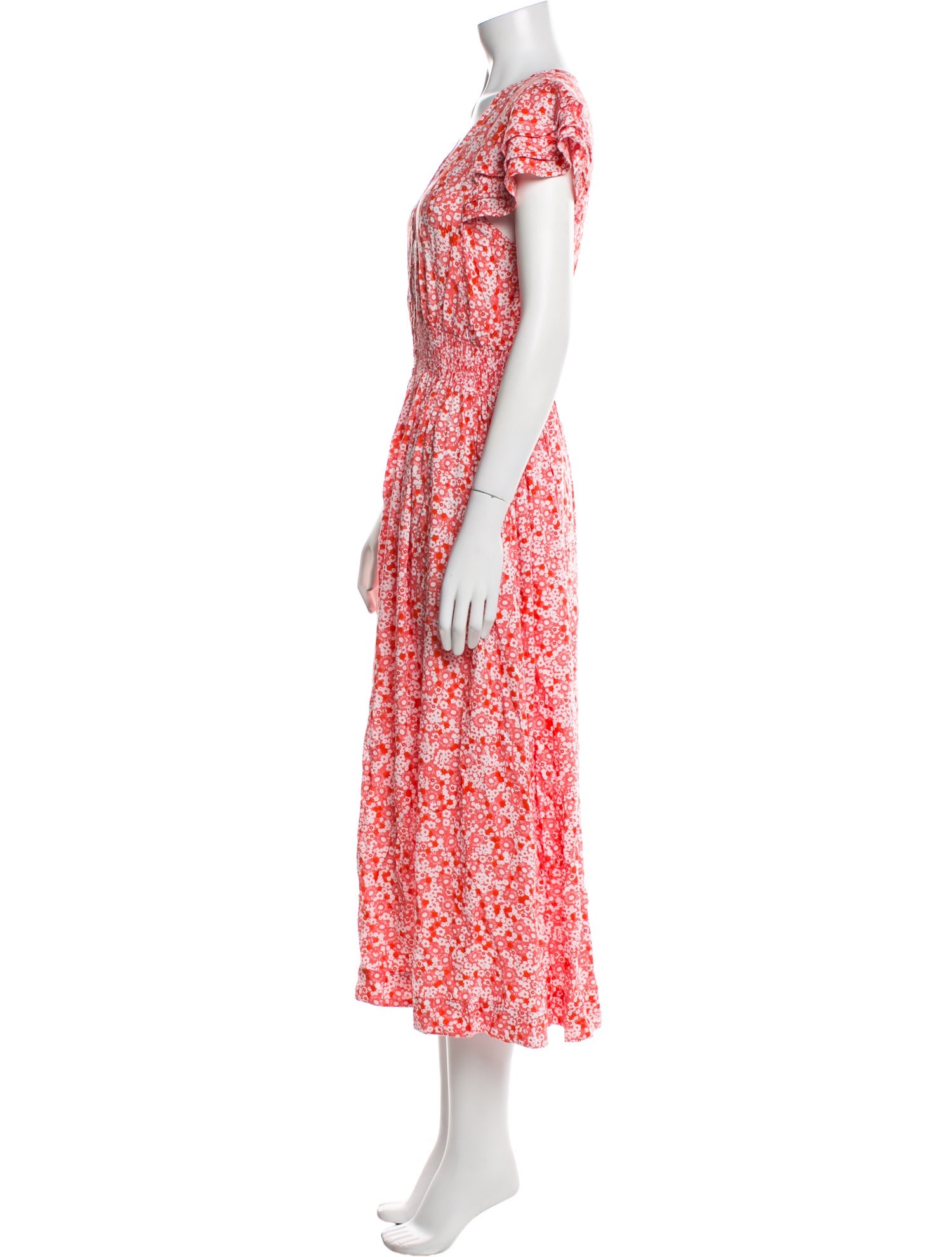 Poupette St Barth Floral Print Long Dress