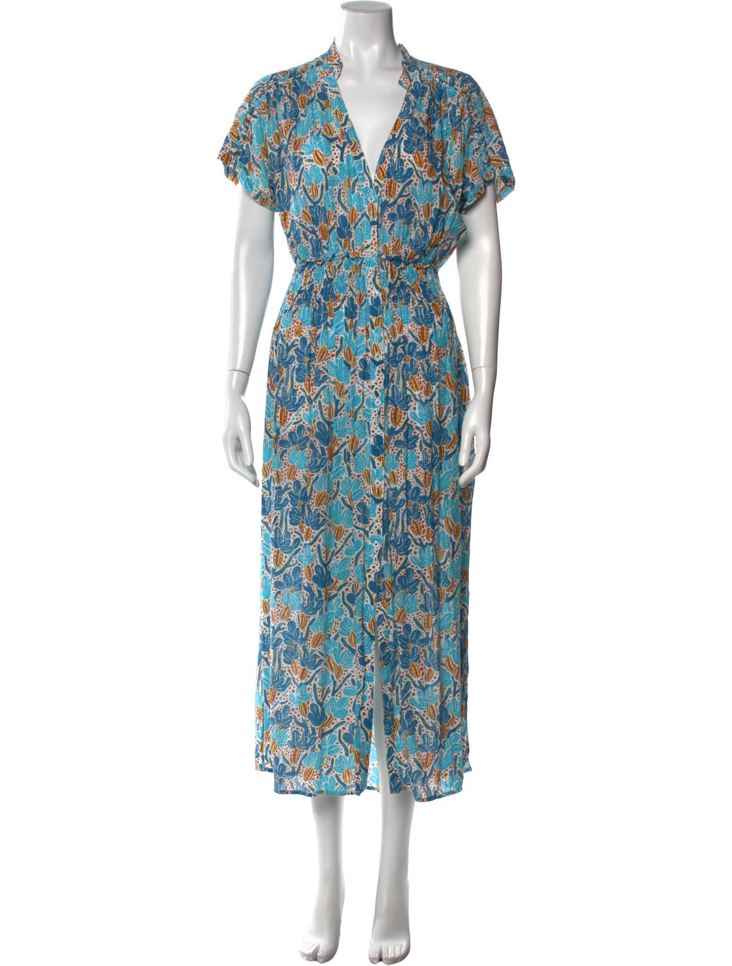 Poupette St Barth Floral Print Long Dress