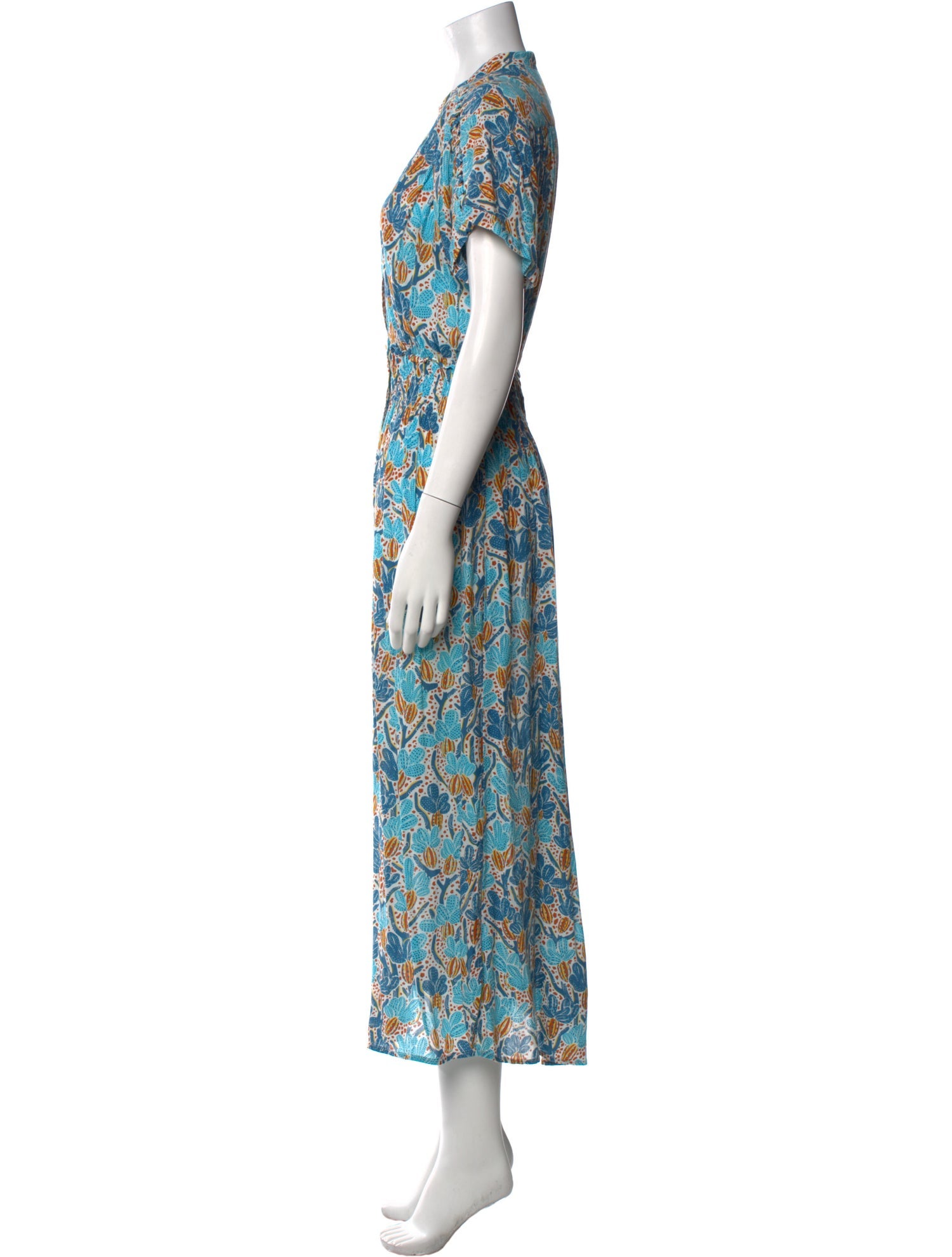 Poupette St Barth Floral Print Long Dress