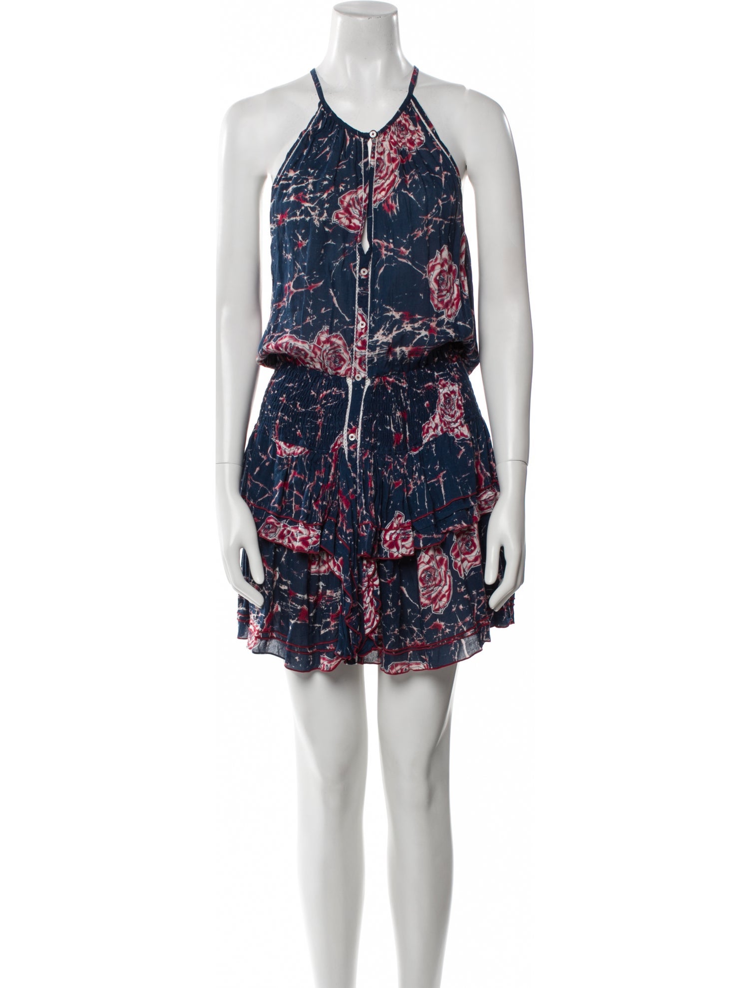 Poupette St Barth Printed Knee-Length Dress