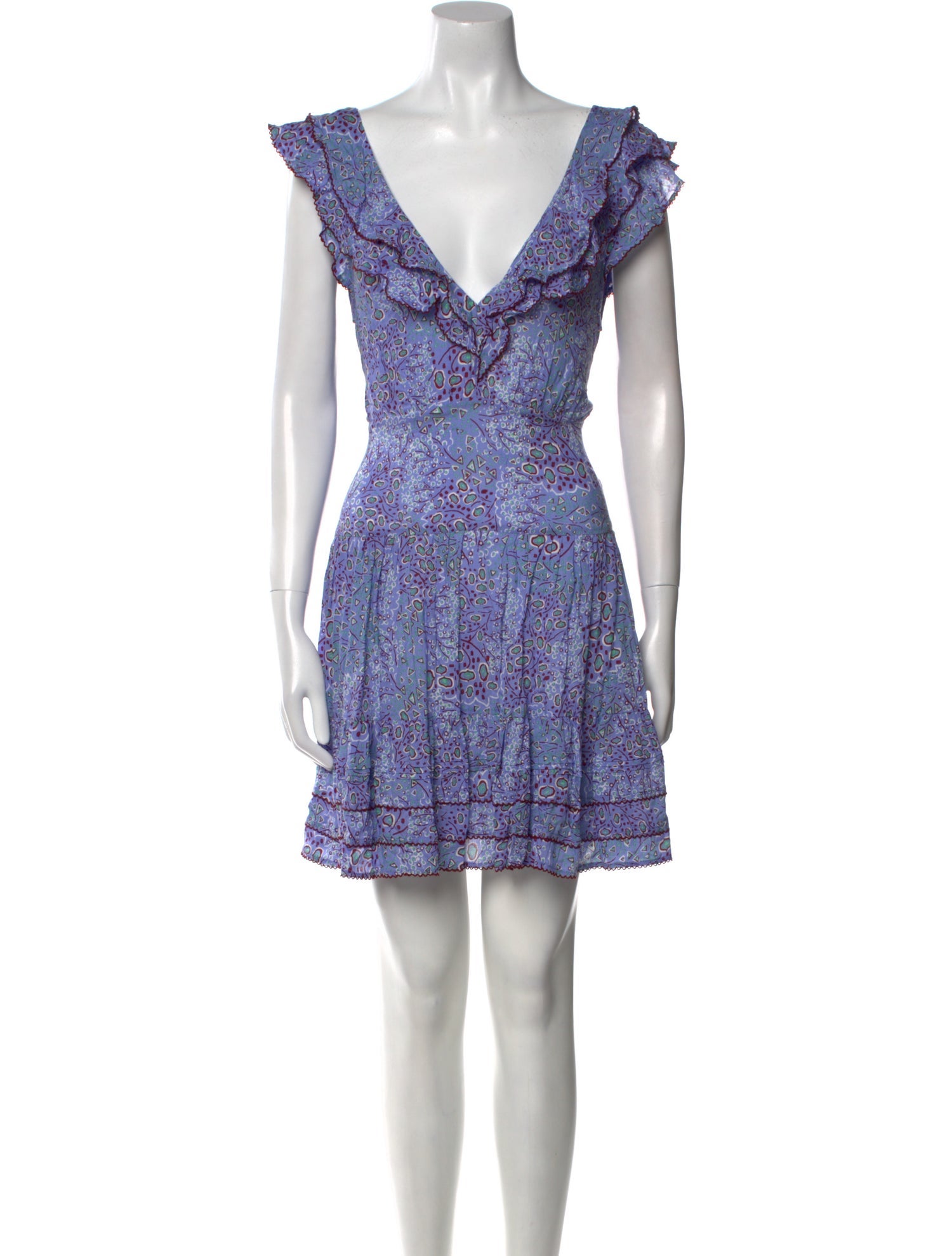 Poupette St Barth Printed Mini Dress w/ Tags