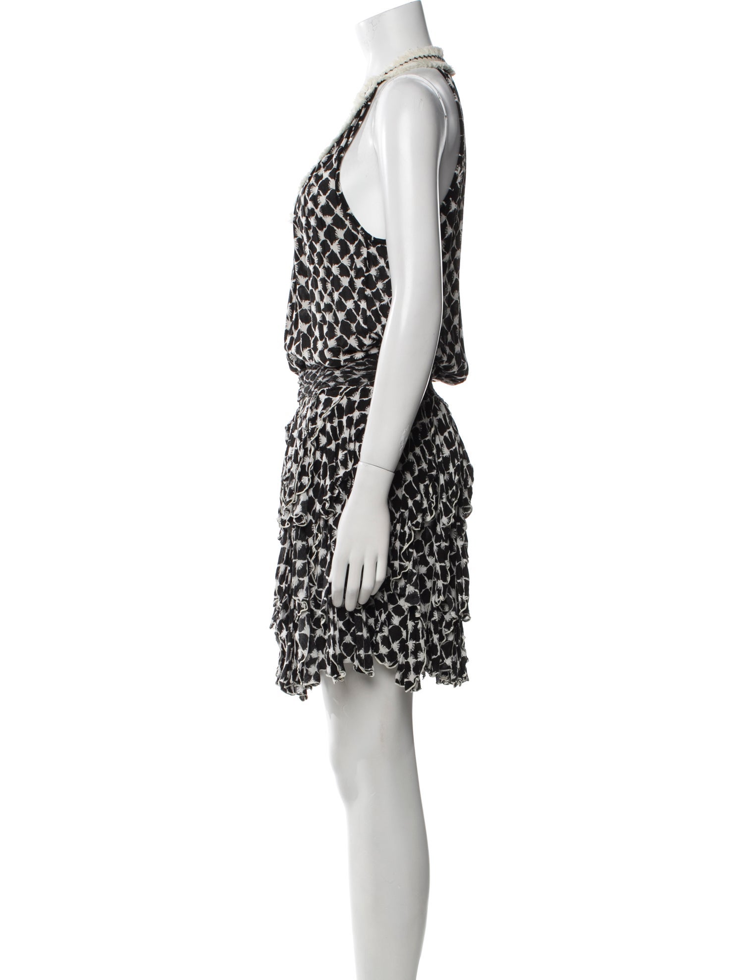 Poupette St Barth Printed Knee-Length Dress