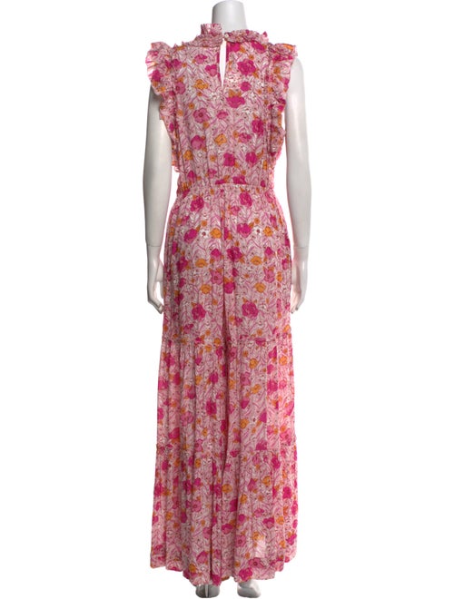 Poupette St Barth Floral Print V-Neck Jumpsuit