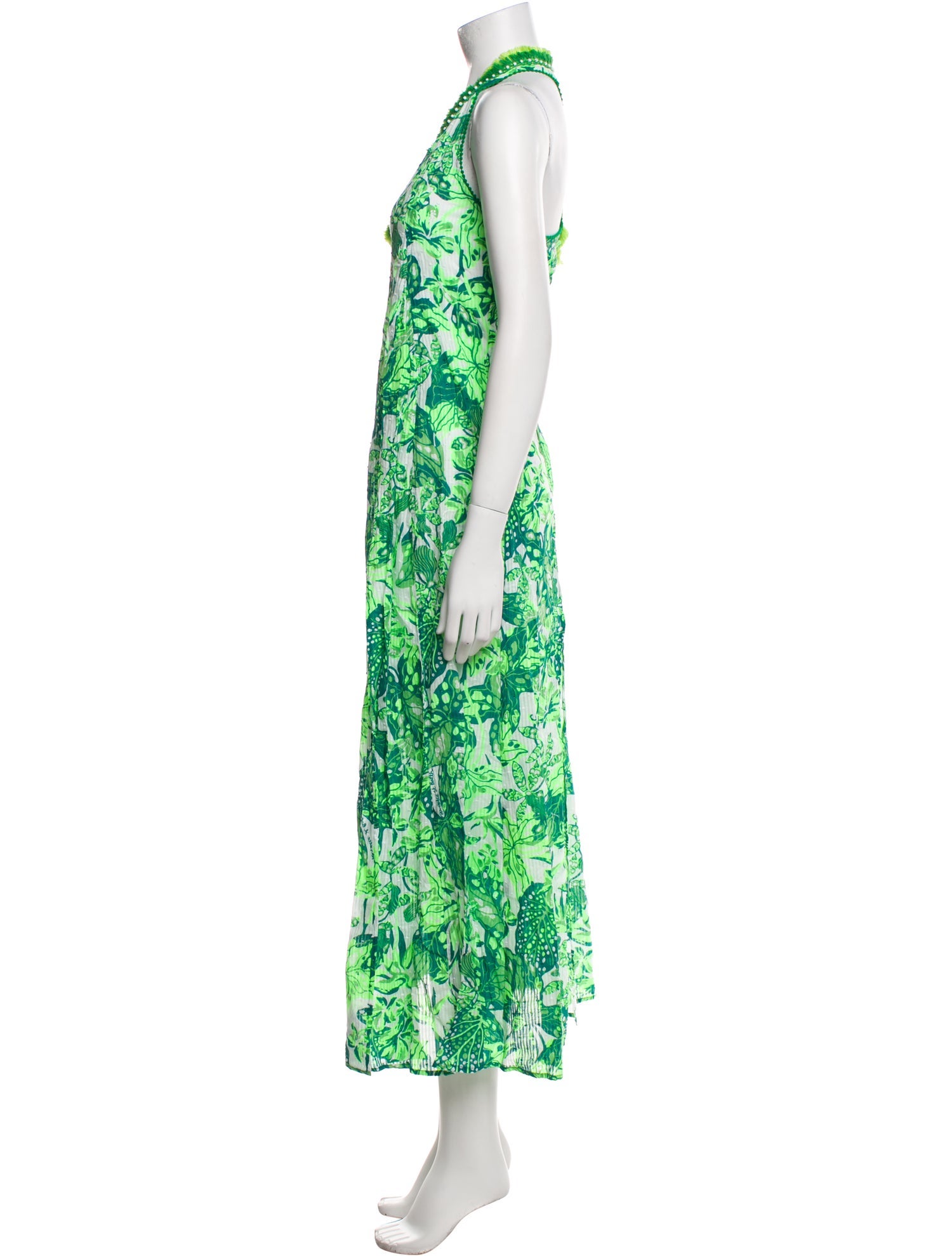 Poupette St Barth Floral Print Long Dress w/ Tags