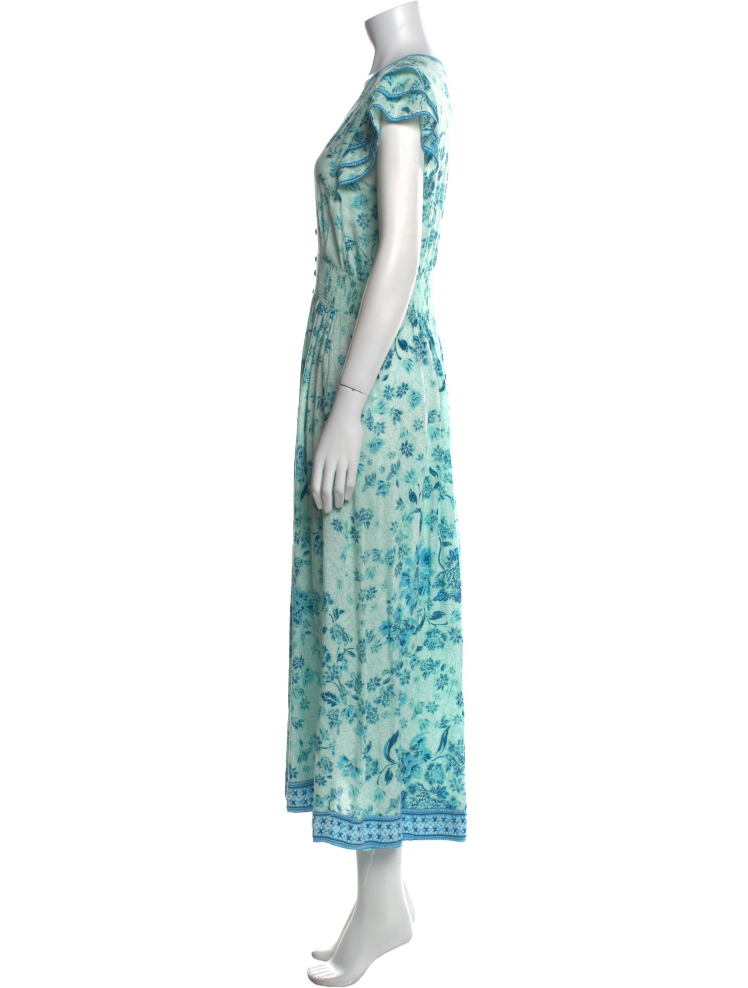 Poupette St Barth Floral Print Long Dress