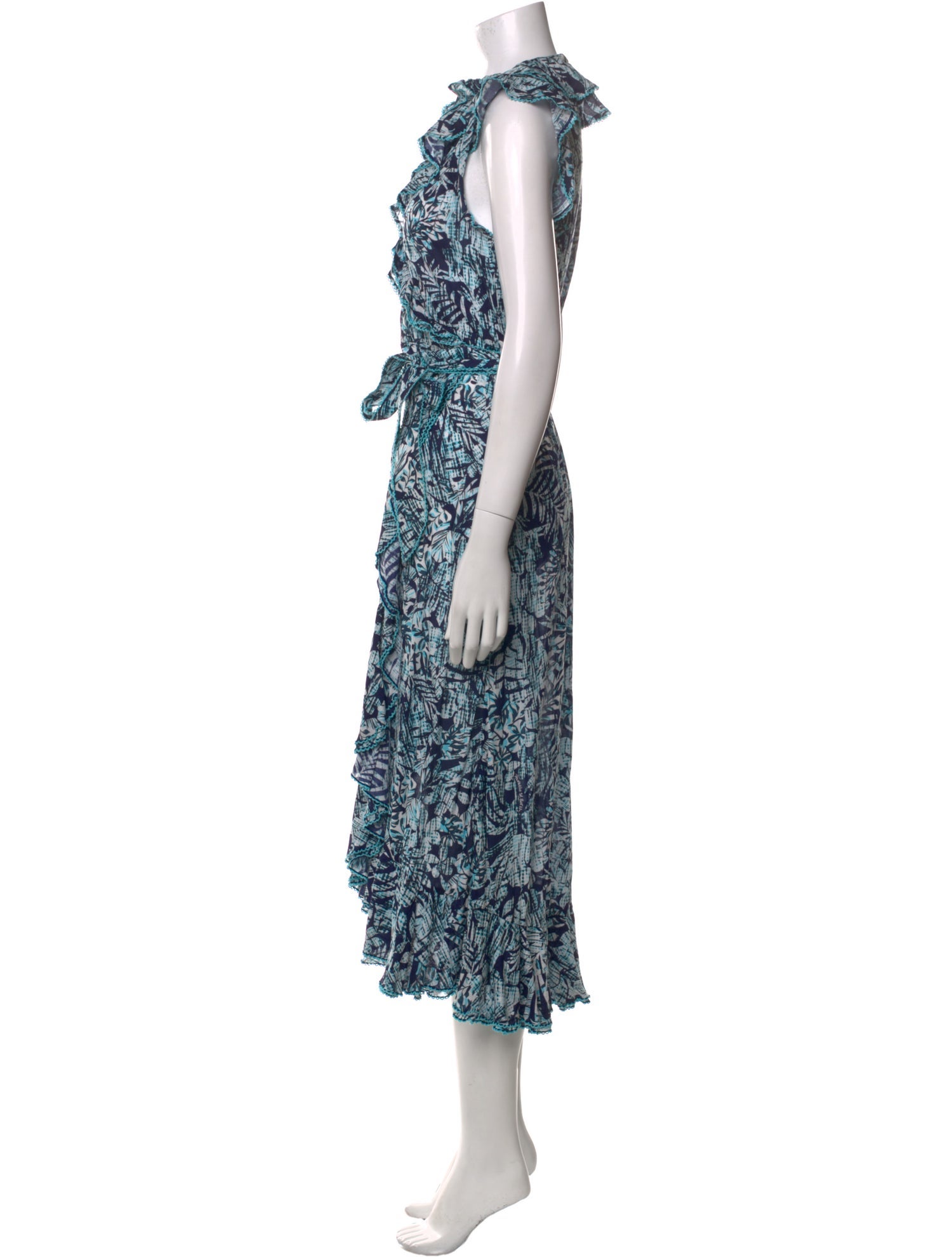 Poupette St Barth Printed Long Dress