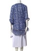 Poupette St Barth Floral Print V-Neck Tunic