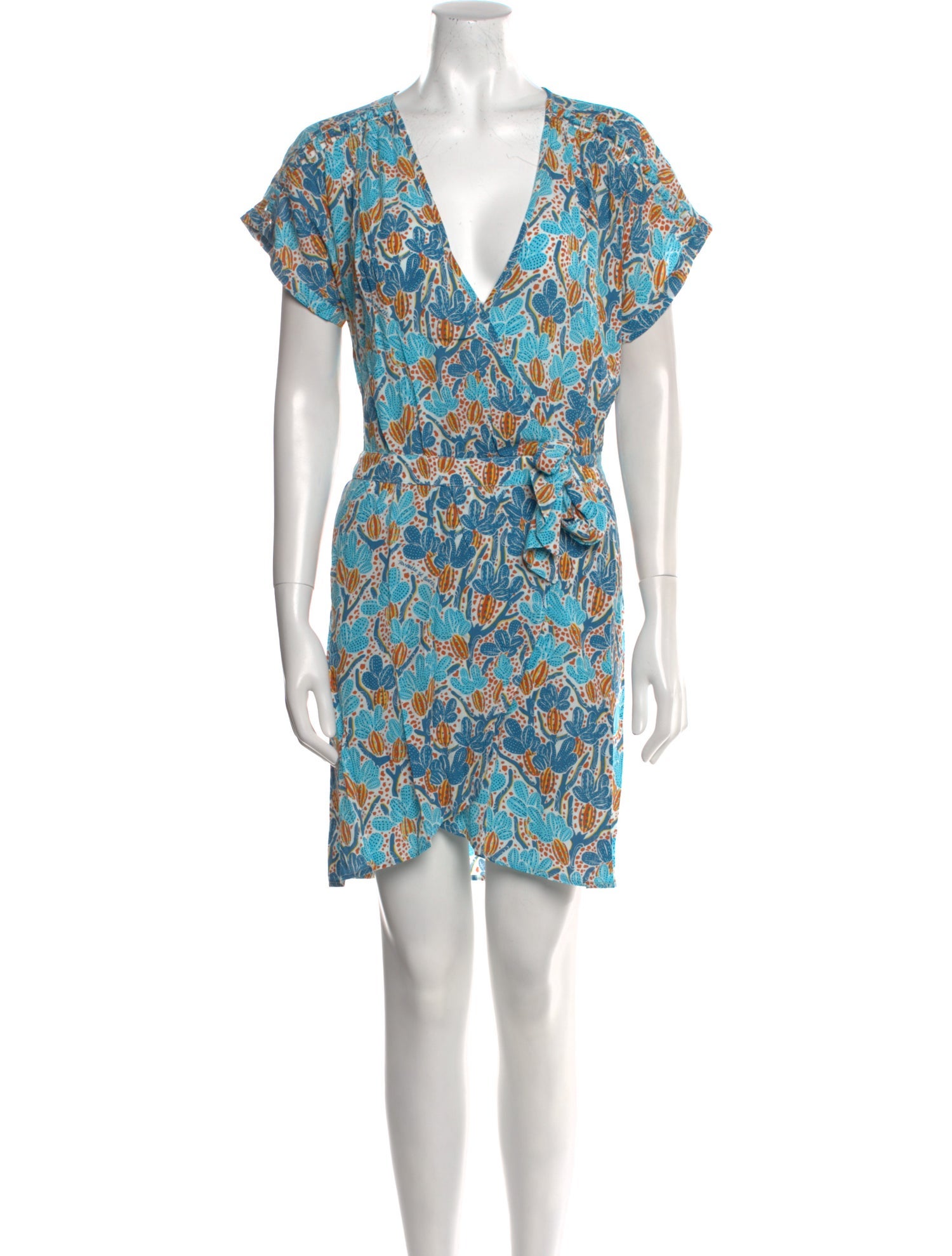 Poupette St Barth Printed Mini Dress w/ Tags