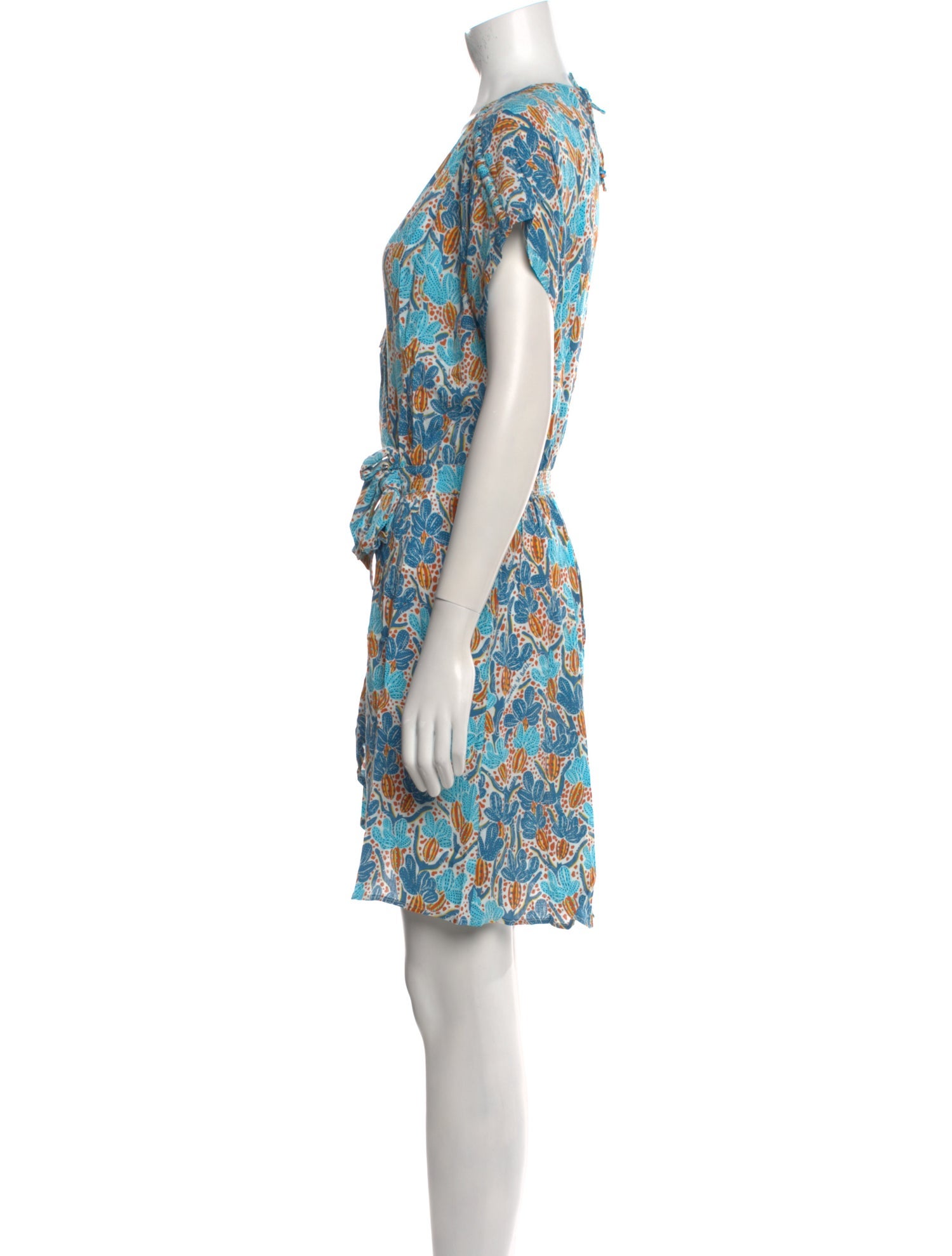 Poupette St Barth Printed Mini Dress w/ Tags