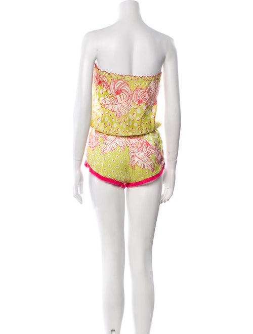 Poupette St Barth Silk Printed Romper