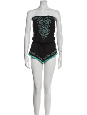 Poupette St Barth Strapless Romper