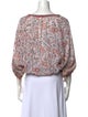 Poupette St Barth Paisley Print V-Neck Crop Top