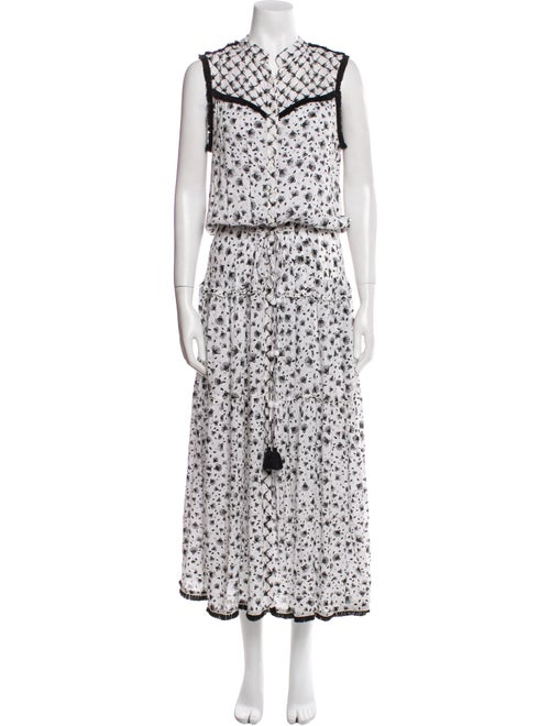 Poupette St Barth Floral Print Long Dress
