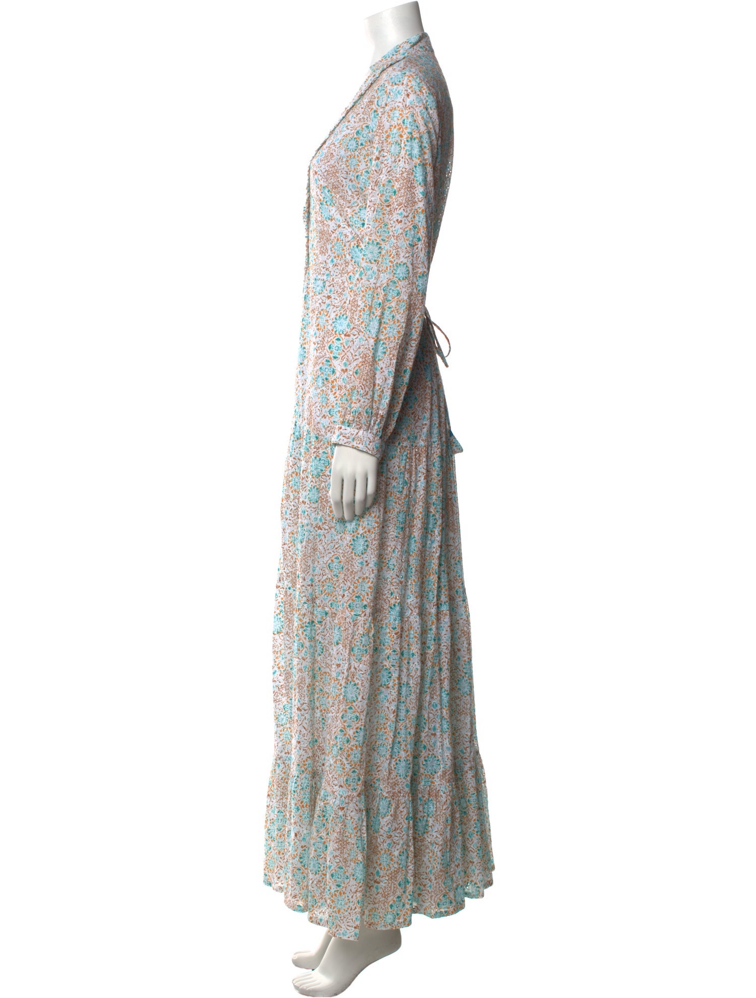 Poupette St Barth Floral Print Long Dress w/ Tags