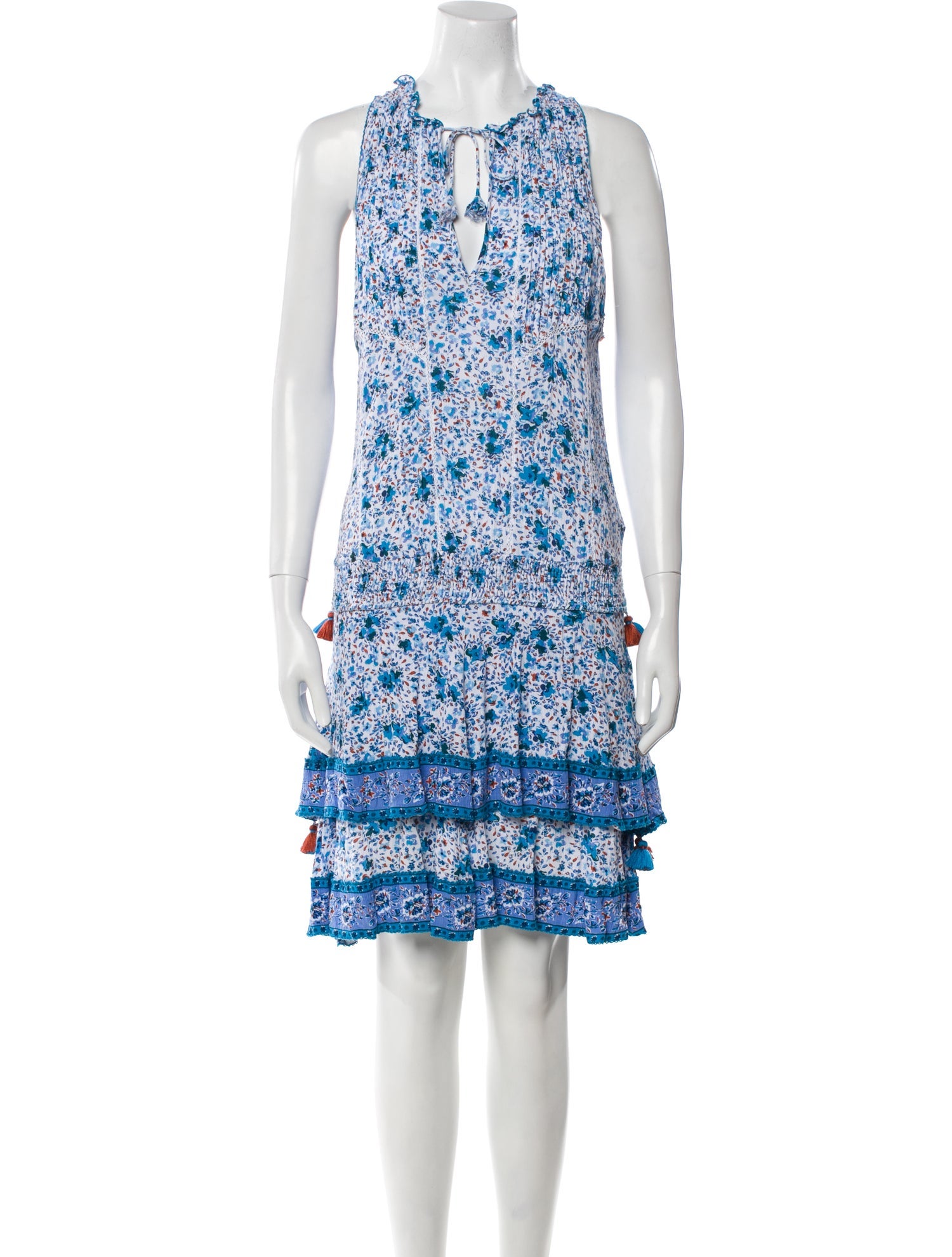Poupette St Barth Printed Knee-Length Dress