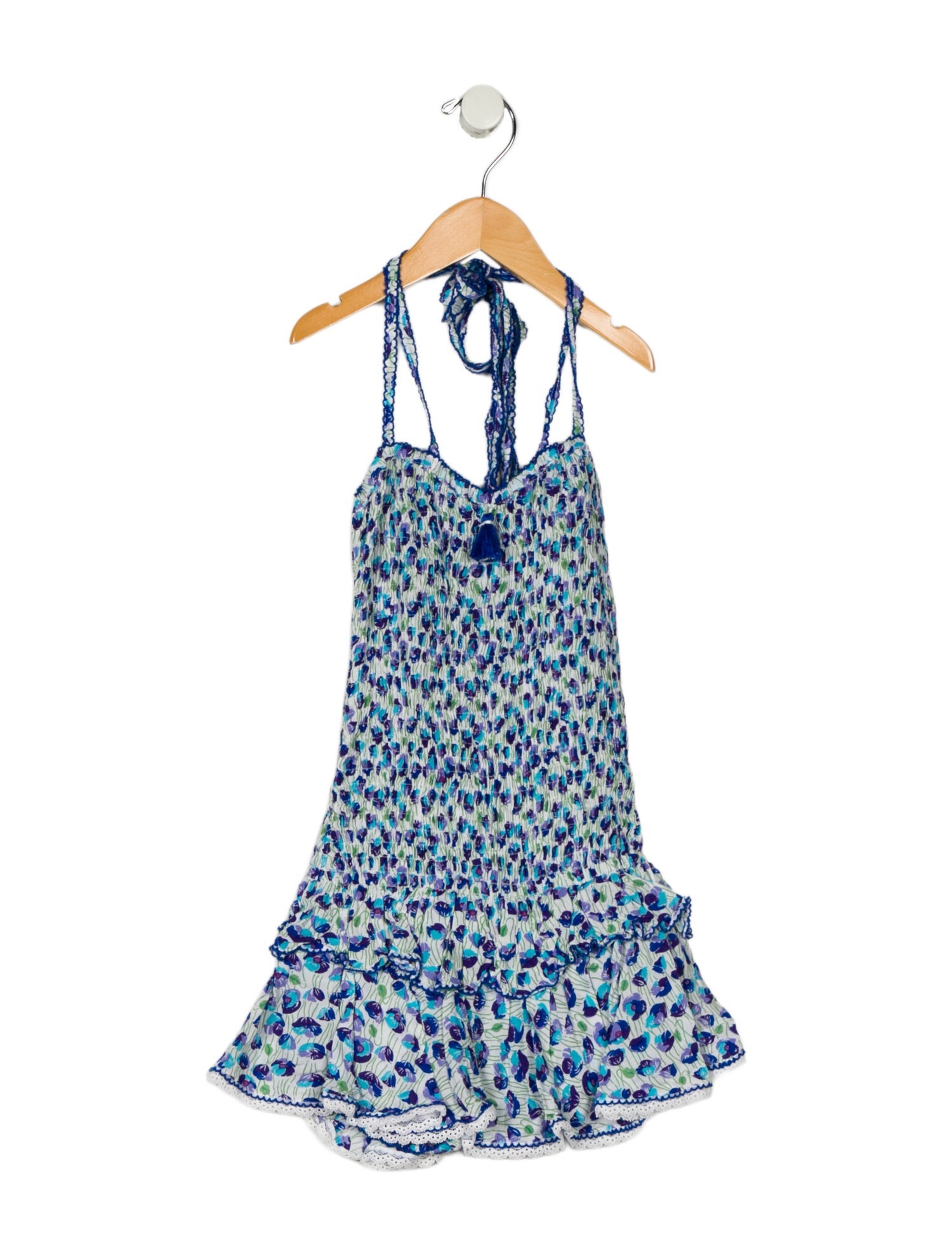 Poupette St Barth Girls' Ruffled Romper