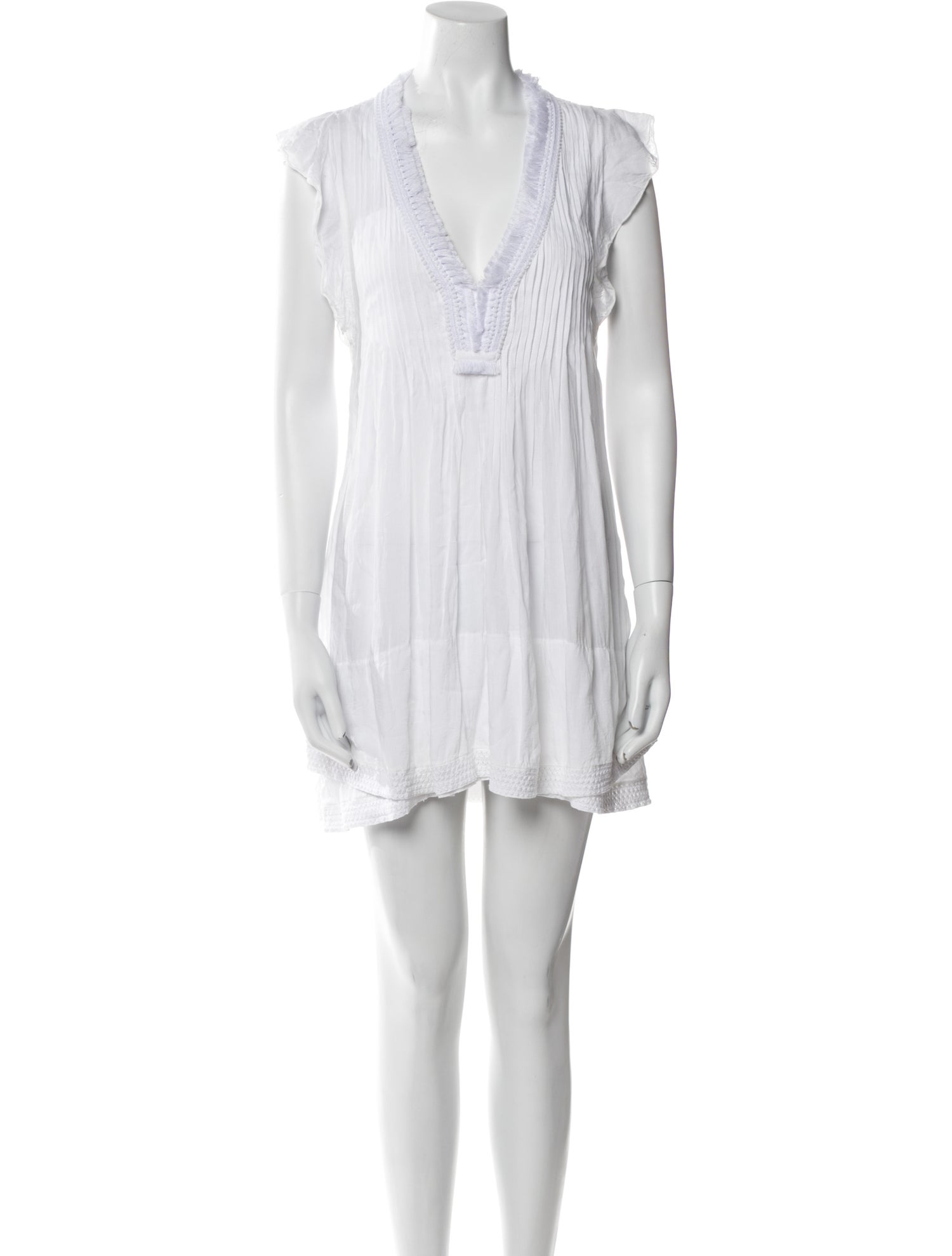 Poupette St Barth V-Neck Mini Dress