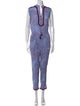 Poupette St Barth Printed V-Neck Jumpsuit