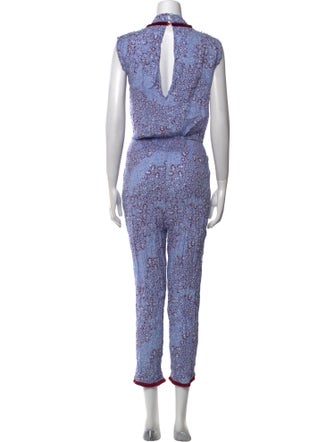 Poupette St Barth Printed V-Neck Jumpsuit
