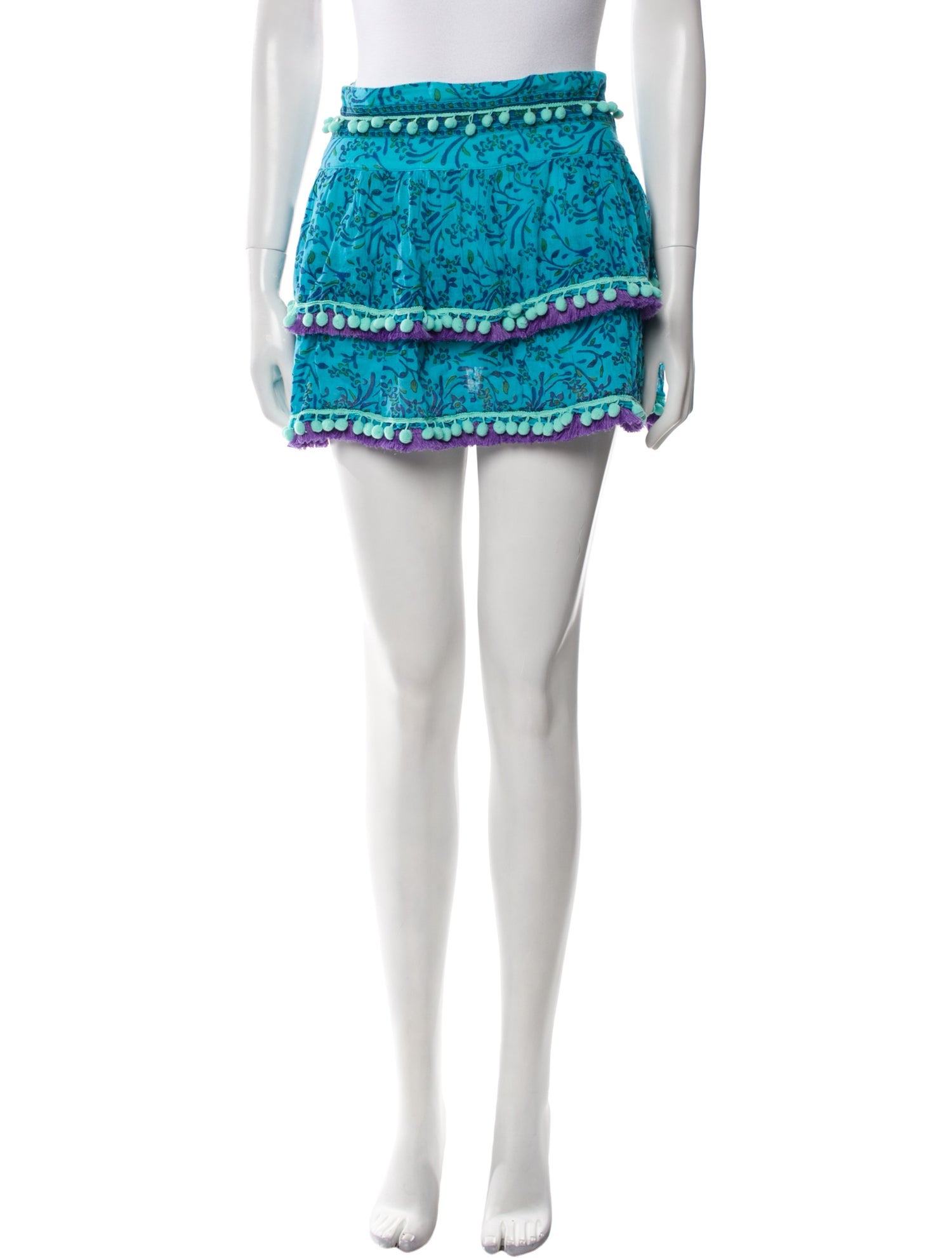 Poupette St Barth Printed Mini Skirt