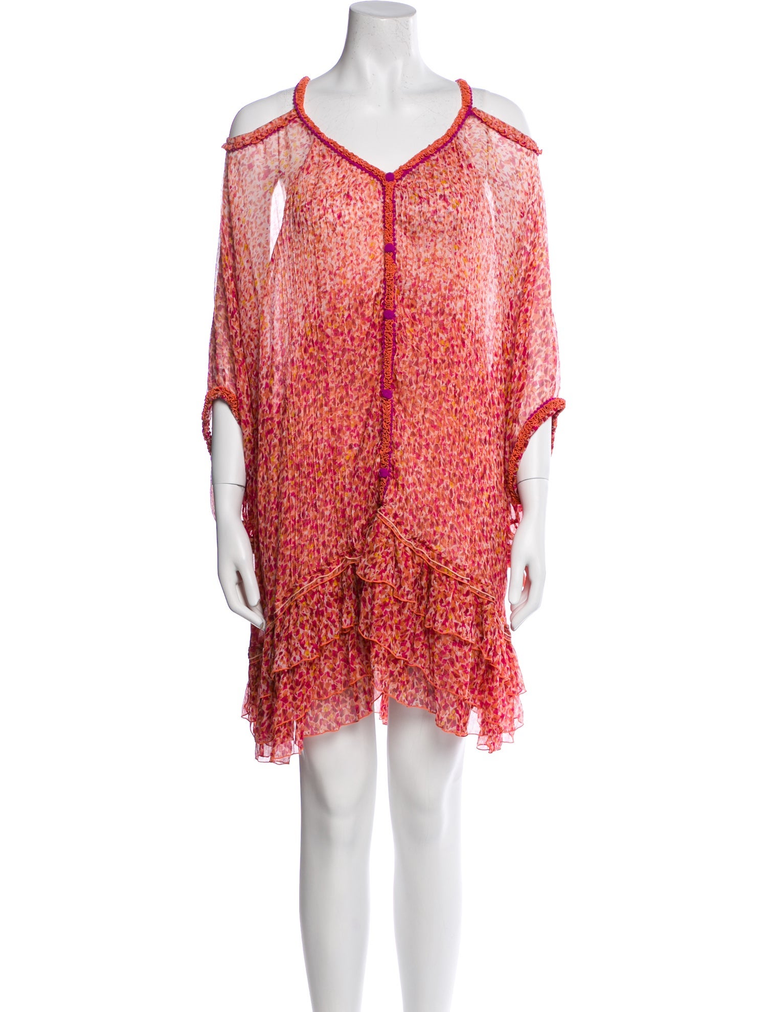 Poupette St Barth Silk Mini Dress