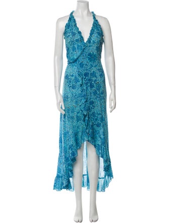 Poupette St Barth Floral Print Long Dress