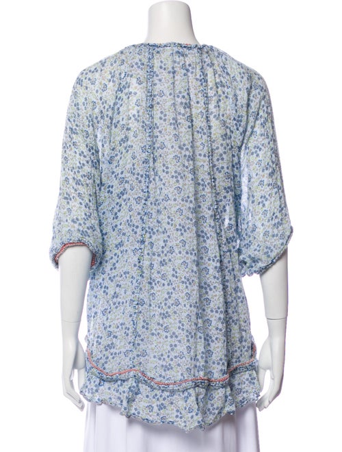 Poupette St Barth Paisley Print V-Neck Blouse