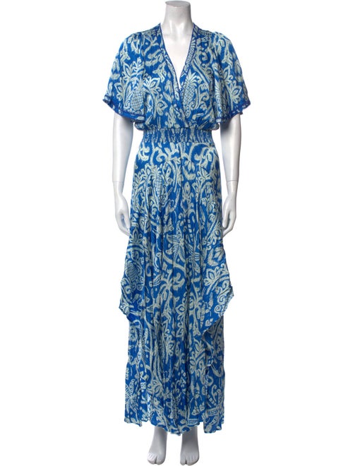 Poupette St Barth Printed Long Dress