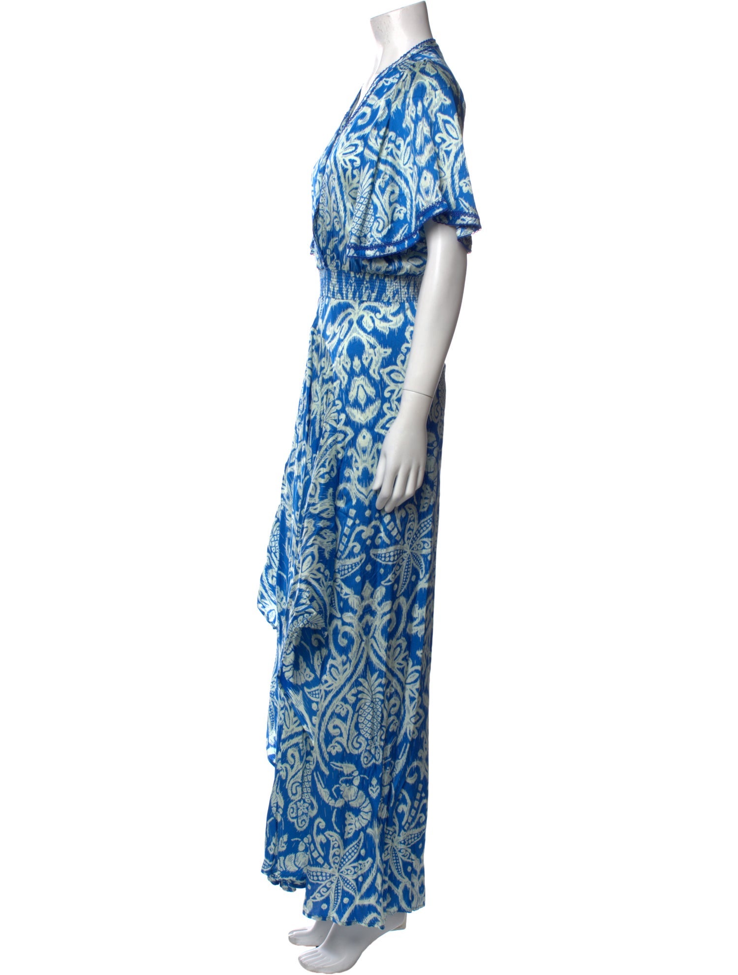 Poupette St Barth Printed Long Dress