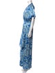 Poupette St Barth Printed Long Dress