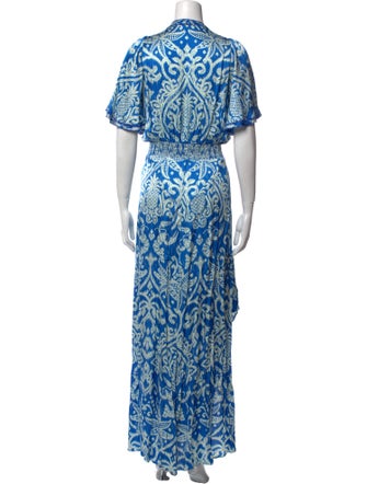 Poupette St Barth Printed Long Dress