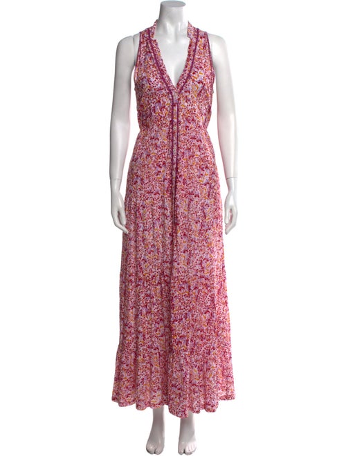 Poupette St Barth Floral Print Long Dress