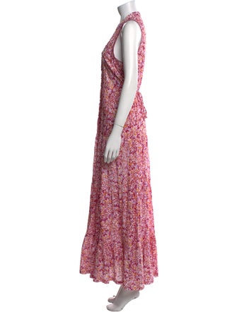 Poupette St Barth Floral Print Long Dress